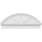 Ekena Millwork Segment Arch 3 Spoke Architectural Grade PVC Combination Pediment, 44"W x 17-7/8"H x 2-3/4"P PEDPC044X180SEG03 - alternate 6
